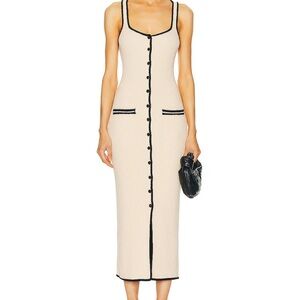 by Marianna Havilah Midi Dress in Beige